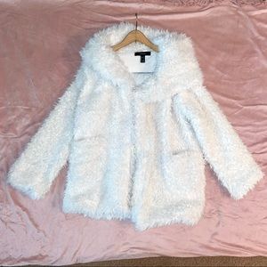 White Faux Fur Jacket